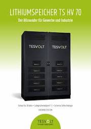 Tesvolt Lithiumspeicher TS HV 70 als High-End Batteriezelle aus der Automobilbranche mit innovativen Technologien wie den Active Battery Optimizer